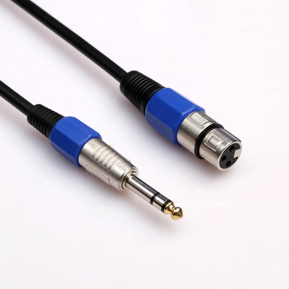 Buy Sindax 6.35 Male to 3Pin Female XLR Stereo Double Channel Microphone Audio