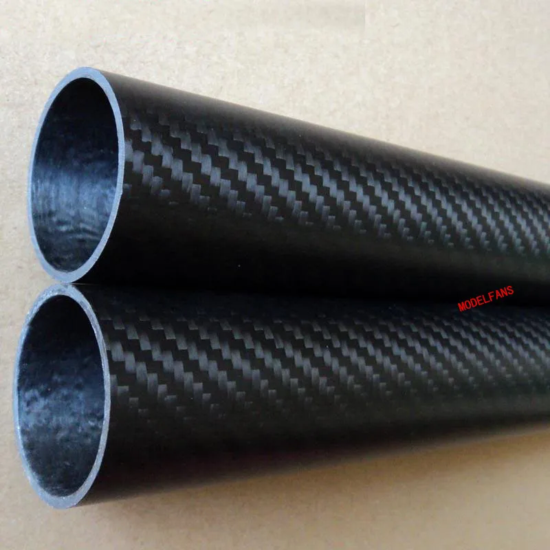 

Free shiping 2pcs 22mm*19mm*1000mm 3K Matte CF Carbon Fiber Tube Pipe Twill