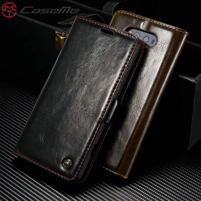 CaseMe бумажник чехол для LG V20 с подставкой кожаный откидная крышка Ultra-thin Роскошный