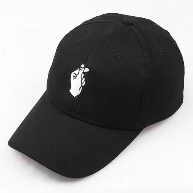 

1 Pcs Love Gestures Finger Embroider Golf Baseball Cap Men Women Hip Hop Snapback SUOGRY Little Heart Love Hat