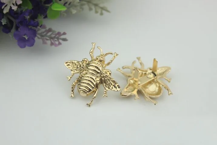 Аксессуары для багажных сумок, металлические украшения для обуви с украшением в виде маленькой пчелы