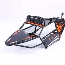 1/5 Масштаб rc запчасти Baja Rovan rc автомобиль запасные части металлическая рулонная клетка с оболочкой и топ светодиодный свет для T/5 T/5SC грузовик 85291