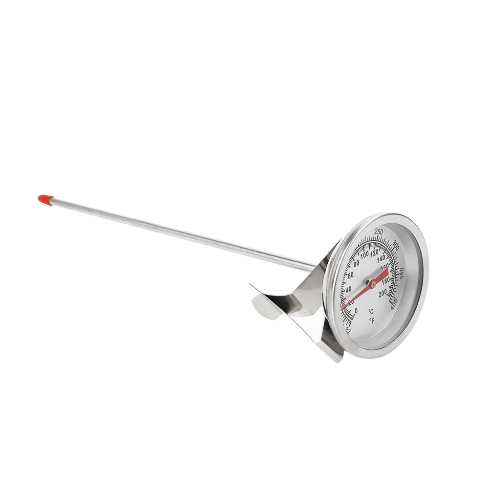 Oven Thermometer Gauge Cooking Household Silver Stainless Steel Probe