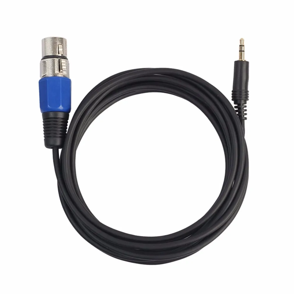 3 Pin XLR Female To Right Angle 1/8&quot 3.5mm Stereo Jack Mic Audio Cord Cable Oxygen-Free Copper Microphone |