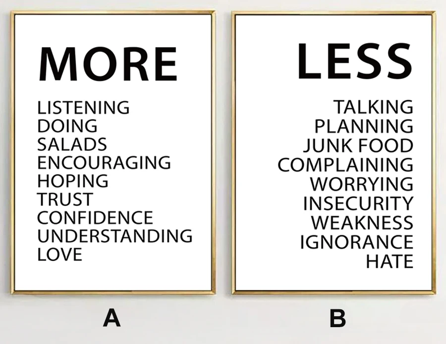 Motivational Quotes Less Talking and More Doing Posters And Prints Modern Office Art Canvas Paintings Wall Pictures Decoration No Frame 