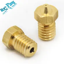 10 pcs 3D Printer Accessories Full Metal 3D M6 threaded nozzle 0.3mm/0.4mm/0.5mm/0.6/0.8/1.0 for 1.75mm filamnet for V5 V6