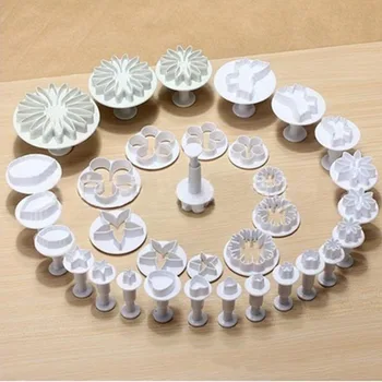 

2017 New Arrival 1set/33pcs Cake Jelly Candy Marzipan Fondant Torte Kuchen Baking Mold Set