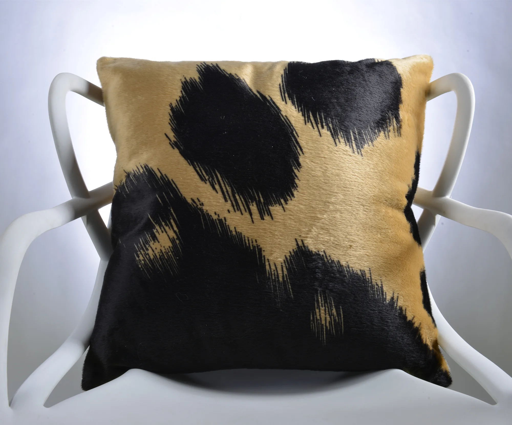 Высококачественный чехол для подушки из искусственного меха с изображением животных, тигра, кота, коровы, леопарда