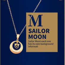 Limited Сейлор Мун 25th юбилей принцессы серинити Луна флэш-S925 серебро Цепочки и ожерелья с подвесками Аниме подарок
