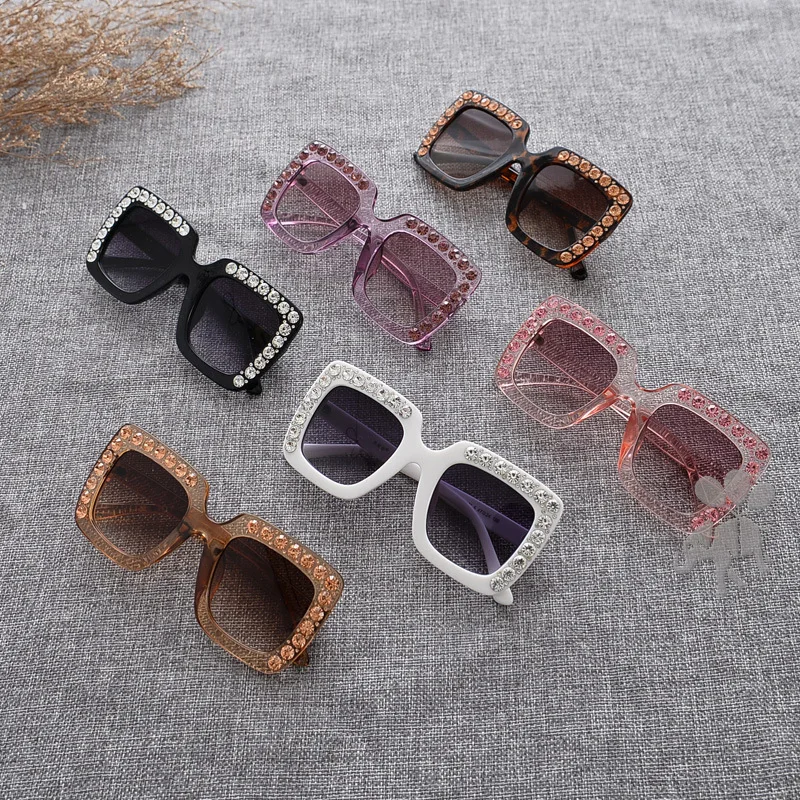 

2-10 years Rivets sunglasses baby cute large pearl Frame luxury brand children sunglasses boys&girls uv400 sun glasses N52