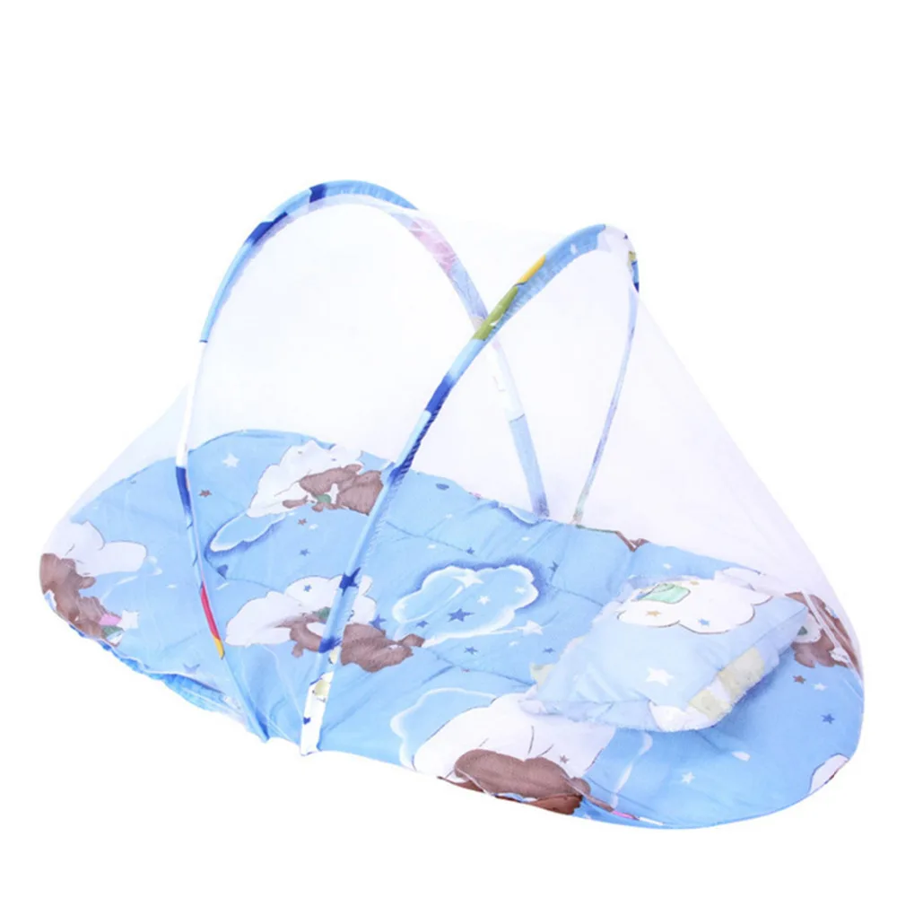 Foldable Baby Crib with Mosquito Net Travel Cot Baby Travel Bed Nursery