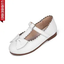 Мода 2016 детская shoes девушки плоским студент принцесса shoes розовый черный
