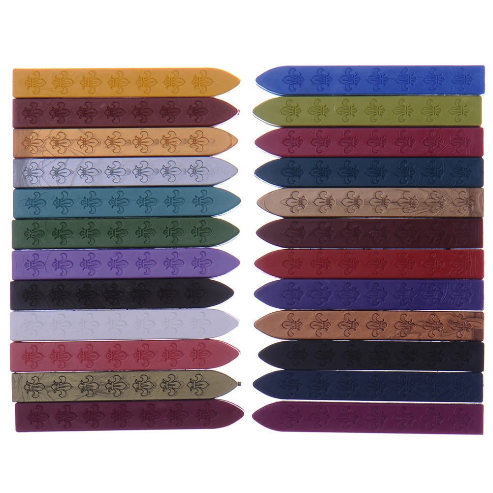 

24 Color DIY Sealing Strips Seal Dedicated Beeswax Stick Branding Paint Stamp Seal Wax Sigillo Handmade Hobby DIY Tools