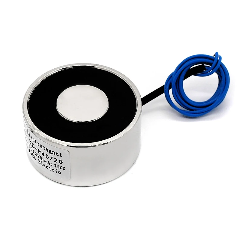 

Strong Suction 25KG DC 12V Electric Lifting Magnet Holding Electromagnet Solenoid P40/20 CLH@8