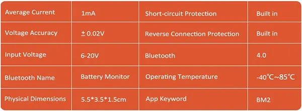 QUICKLYNKS монитор батареи BM2 Bluetooth 4,0 устройство автомобиля 12 В тестер батареи