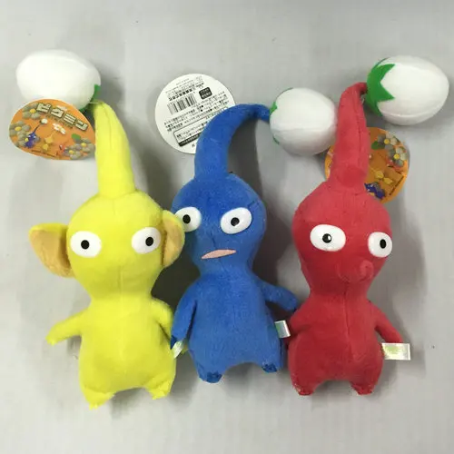 Pikmin игровая игрушка плюшевая кукла для домашнего декора мягкая красный синий