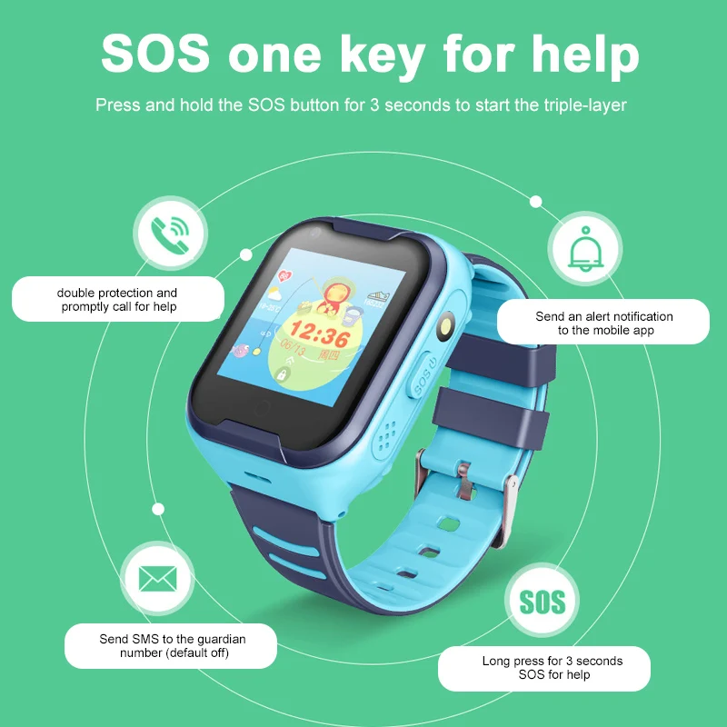 4G умные часы с WiFi Детские смарт часами gps трекер Bluetooth Анти потерянный монитор SOS