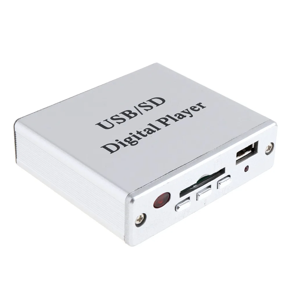 Распродажа DC 12V Мощность усилитель MP3 SD/USB Аудио Плеер ридер 3-Электронная кнопочная панель Управление с пультом дистанционного управления