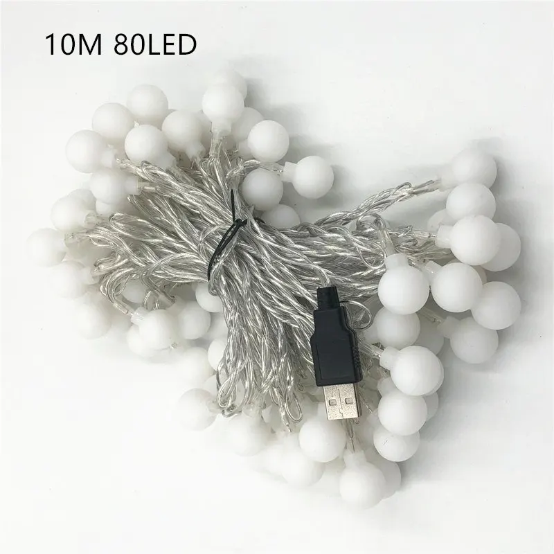 Новинка, 2 м, 5 м, 10 м, USB, 5 В, глобус, шар, светодиодный, гирлянда для рождества, праздника, свадьбы, вечеринки, фестиваля, украшение, гирлянда, сказочные огни