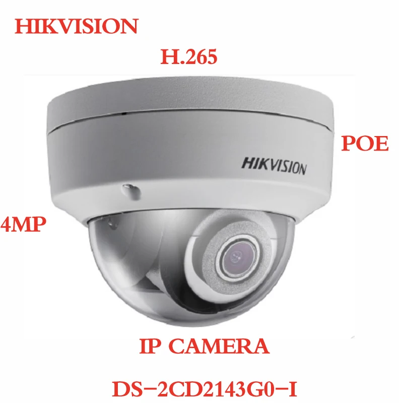 

ANXIE Hikvision DS-2CD2143G0-I 4MP Dome Network Camera POE H.265 IR 30m IP67 SD Card Slot Replace IP Camera