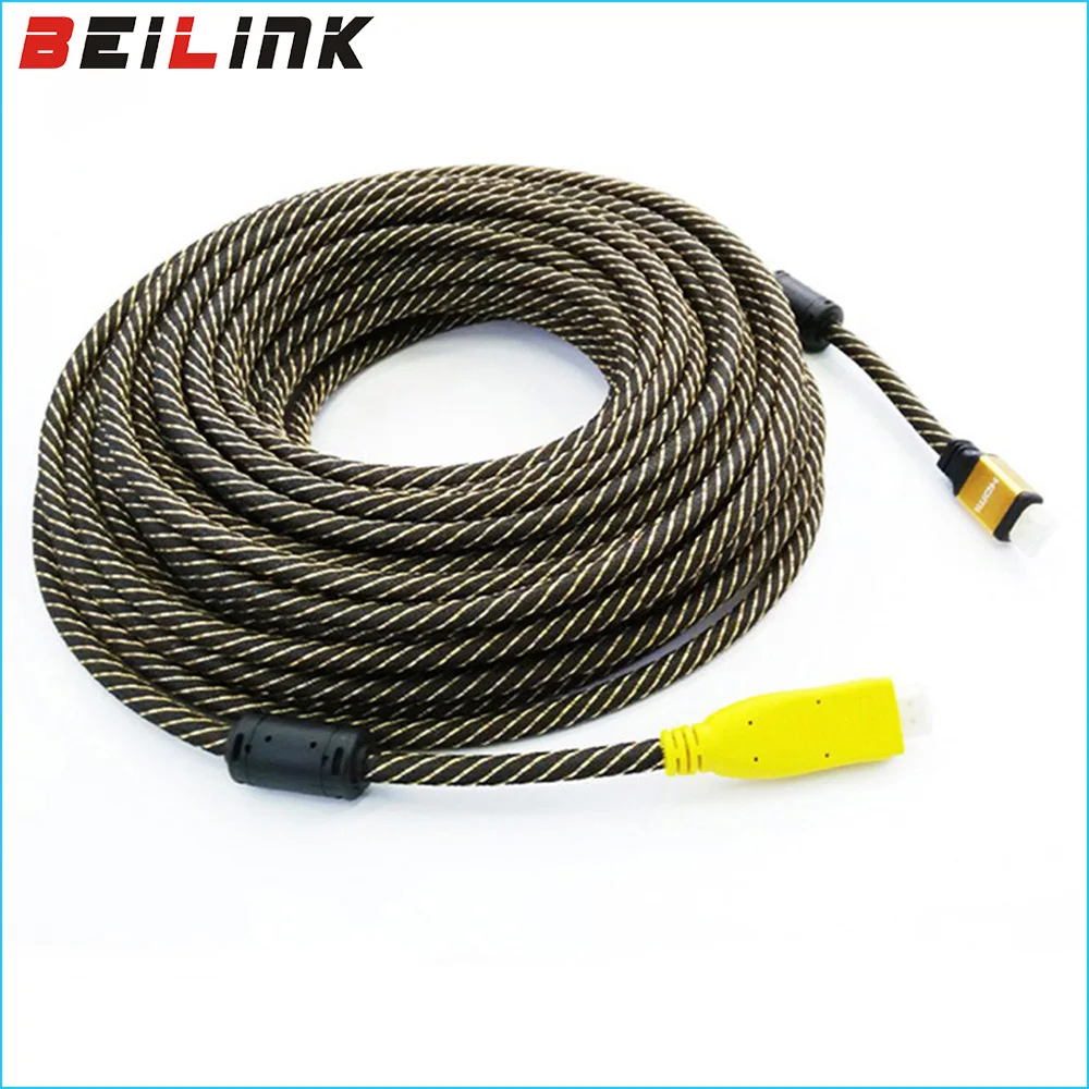 

Long HDMI Cable 1.4V 1080P 25M 30M 40M 50M 60M Male to Male Gold Plated Extra long HDMI Cable for LCD Projector Monitor Computer