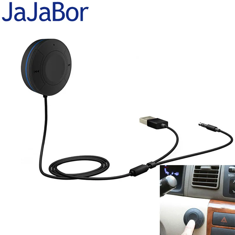 Jajabor Bluetooth Hands-Free автомобильный комплект Bluetooth 4,1 + EDR аудио приемник для ноутбуков, мобильных телефонов, КПК