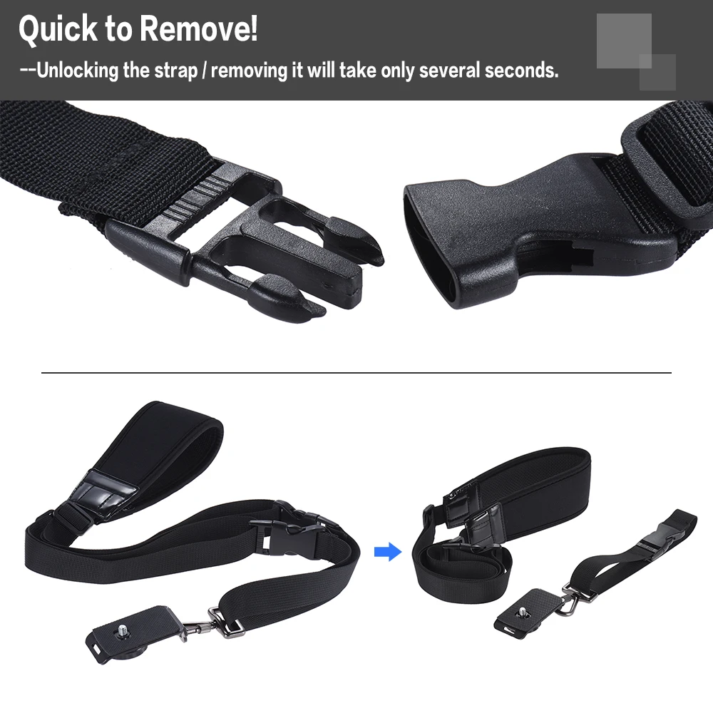 Andoer Quick  Rapid Carry Speed Camera Shoulder Sling Neck Wrist Strap for Canon Nikon Sony DSLR ILDC DV Outdoor Photo