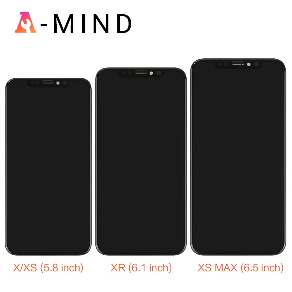 

Grade For iPhone X S Max XR LCD Display For Tianma AMOLED OEM Touch Screen With Digitizer Replacement Assembly Parts Black