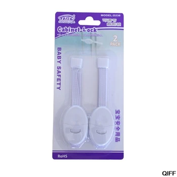 

Dropshipping 2Pcs Baby Safety Locks Furniture Restrictor Kids Protection Cupboard Cabinet Fridge Door Lock