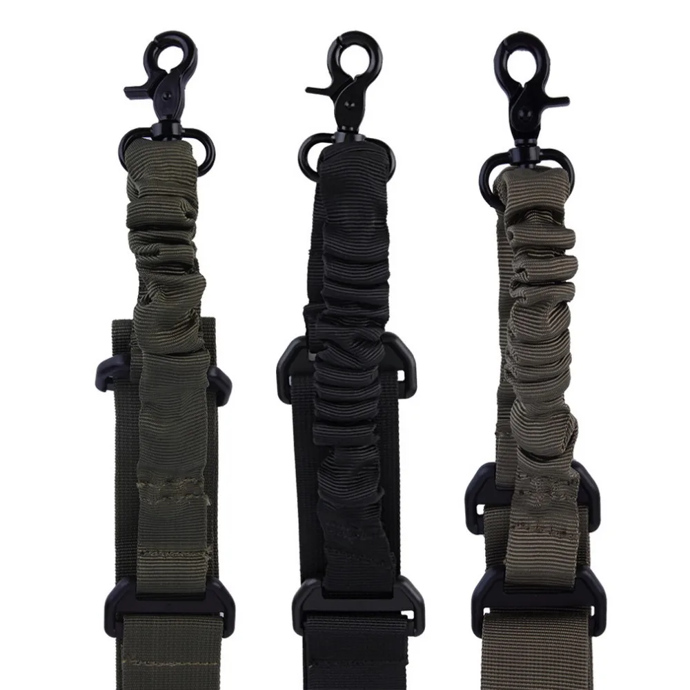 1 sztuk Tactical Nylon regulowany pojedynczy punkt karabin Bungee Airsoft karabin pneumatyczny Sling polowanie pistolet pasek akcesoria myśliwskie 1 sztuk Tactical Nylon regulowany pojedynczy punkt karabin Bungee Airsoft karabin pneumatyczny Sling polowanie pistolet pasek akcesoria myśliwskie