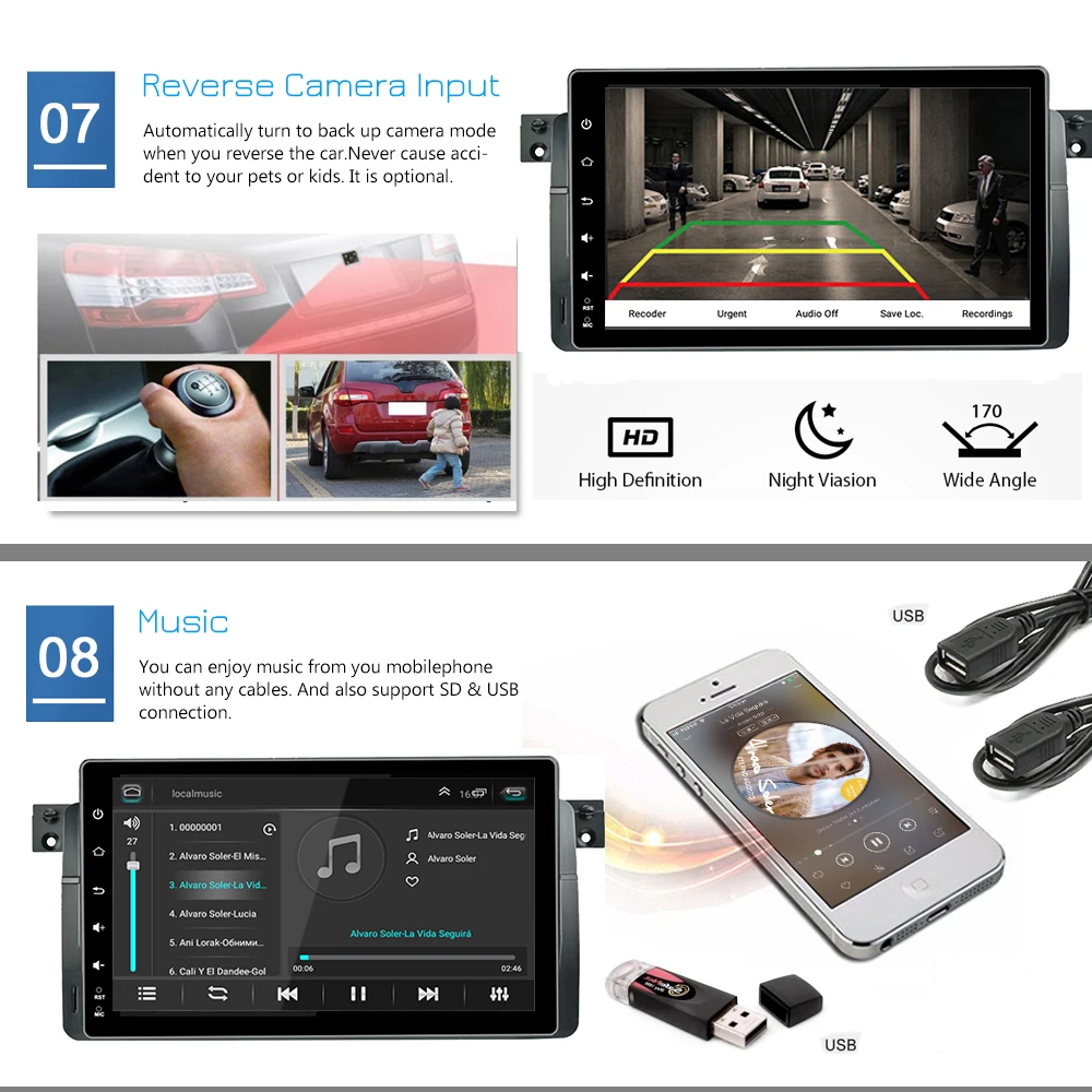 Discount Panlelo Qcta Core Android GPS Navigation For BMW E46 Android 8.1 4G RAM Audio Radio IPS Screen Multimedia For BMW E46 RDS WiFi 3