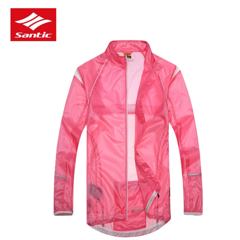 

Santic Summer Women Sport Softshell Jacket Ultralight Anti-UV Skin Coat Sun Protective Outdoor Cycling Jacket Running Raincoat