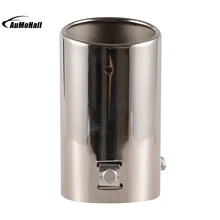 Outside Diameter 7.4cm Universal Fits Car Stainless Steel Chrome Round Tail Muffler Tip Pipe Automobile Exhaust Pipes Tips