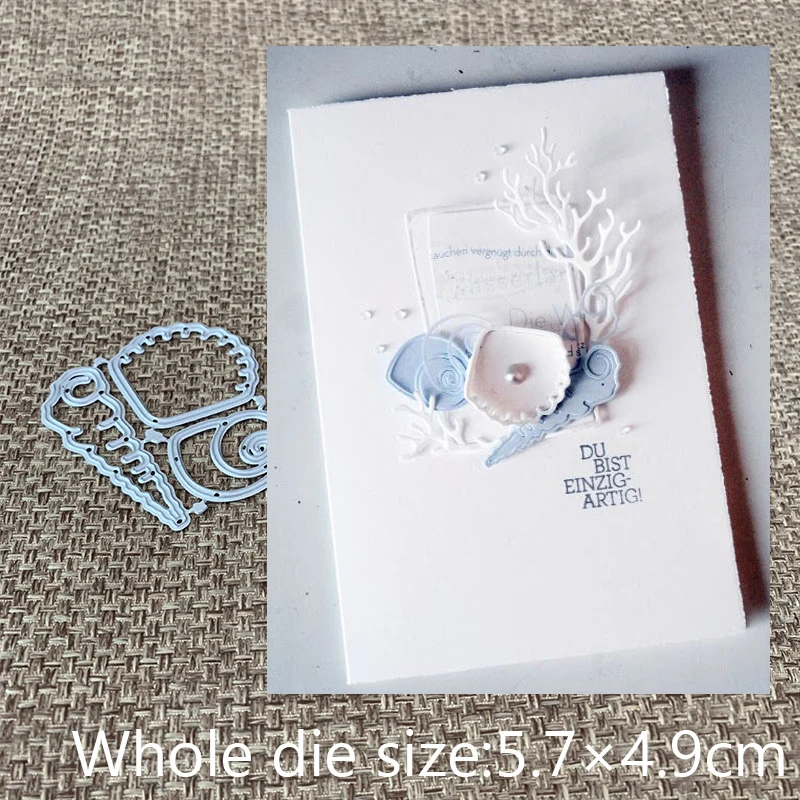 

New Design Craft Metal Cutting Die cut dies 3pcs Conch shell decoration scrapbooking Album Paper Card Craft Embossing die cuts