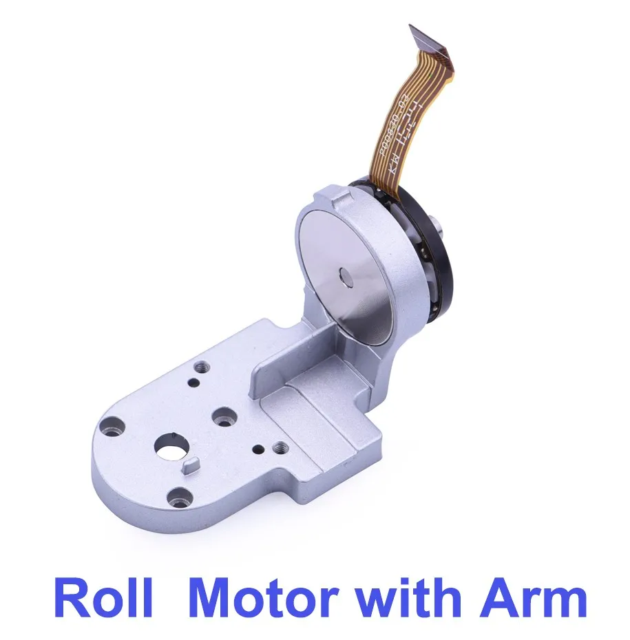 Подлинная часть DJI Phantom 3 Pro/Adv-Gimbal камера шаг/рулон/рыскания/Мотор кронштейн Ремонт Часть для P3 Профессиональный продвинутый - Цвет: Roll Motor with Arm