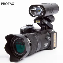 POLO/Protax D7200 Digital Camera 33MP Auto Focus Professional SLR HD Video Camera 24X +Telephoto Wide Angle Lens LED Fill Light
