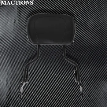 

Black Adjustable Detachable Backrest Sissy Bar Cushion Pad For Harley Touring Parts Electra Glide Street Glide 2009-2017