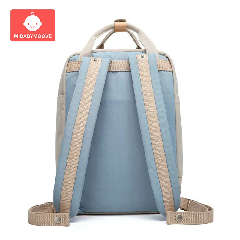 Diaper Backpack Canvas Large Capacity Maternity Nappy Diaper Bag Multi-Function Travel Nursing Bag for Baby Care