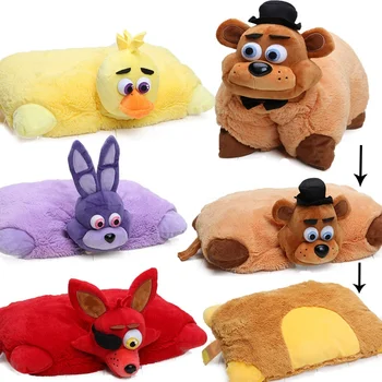

FNAF 43cm*30cm Five Nights At Freddy's Pillow Mangle Foxy Chica Bonnie Golden Freddy Fazbear Plush Toys Car Cushion juguetes