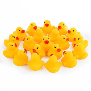 10pcs/lot Cute Baby Kids Squeaky Rubber Ducks Bath Bathe Room Water Fun Game Playing Newborn Boys Girls Toys for Children 1