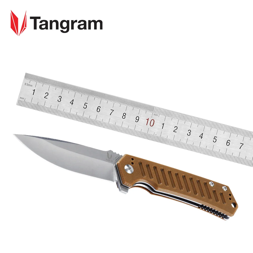 Дешево TANGRAM складной нож TG3008A2 Bushcraft нож открытый абсолютно новый высокое качество инструмент карманный нож 440C Лезвие