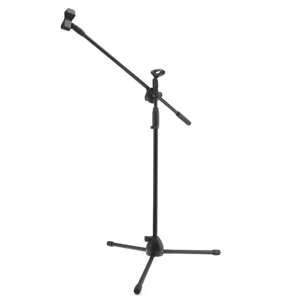 Najtaniej Profesjonalny Swing Boom Floor metalowy stojak uchwyt mikrofonu stojak mikrofonowy Ajustable Stage Tripod