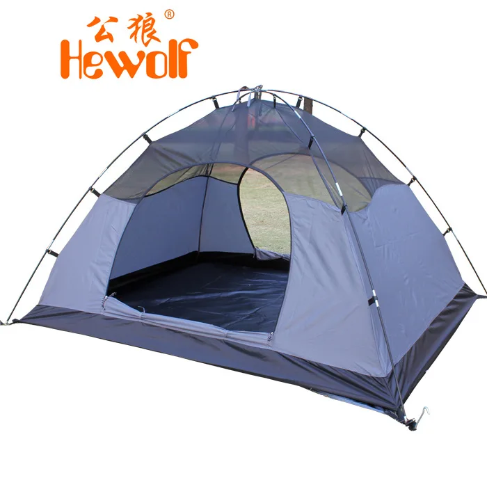 

Hewolf Double layer 2person 190*150*110cm Four season tent Waterproof Windproof Outdoor Tent For Hiking Hunting Beach Picnic