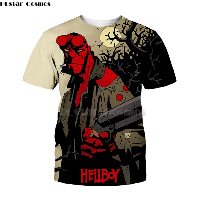 Hellboy Superhero Comics Mens T-shirt