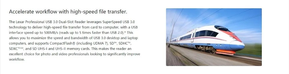 Lexar Professional USB 3.0 Dual-Slot Reader 2