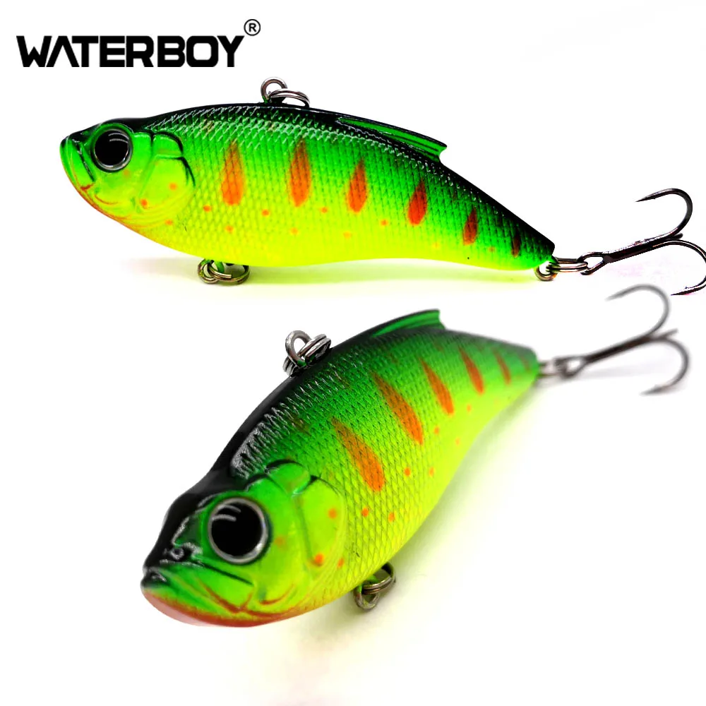 WATERBOY 7.5cm16.5g VIB приманка жесткая искусственная Рыбалка Vibe Lipless новая пластиковая Вибрация жесткая шумная погремушка Тонущая вибрационная приманка