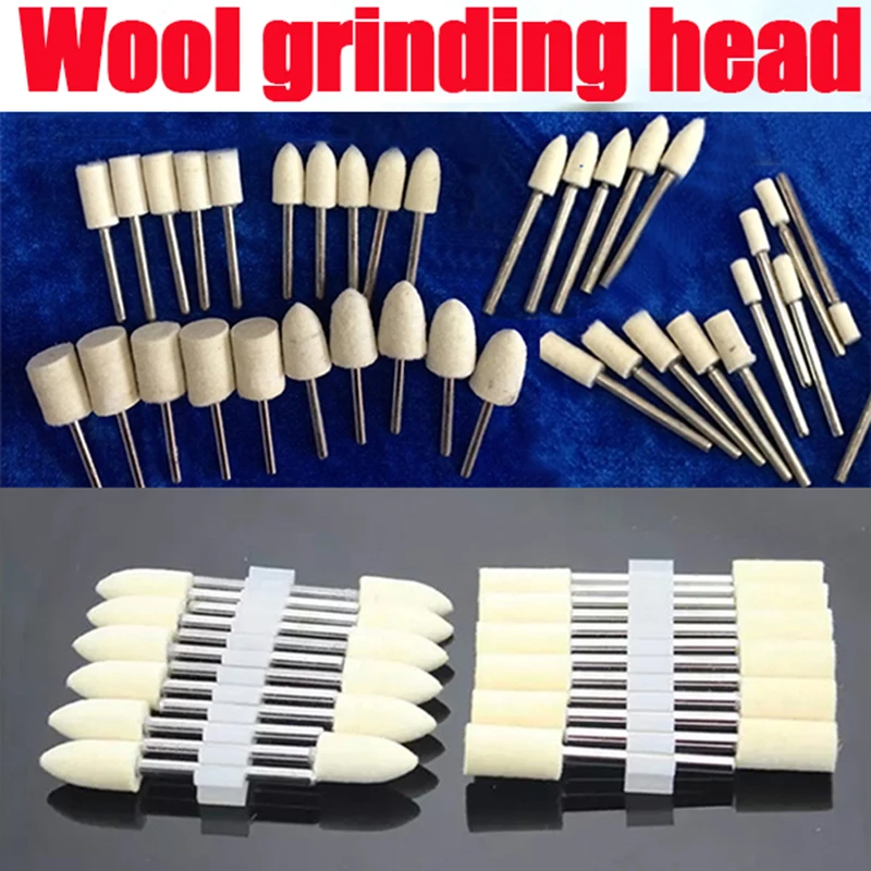 

108x round felt wool buffing polishing wheel deburring grinding abrasives metal dremel tools accessories rotary wool for felting