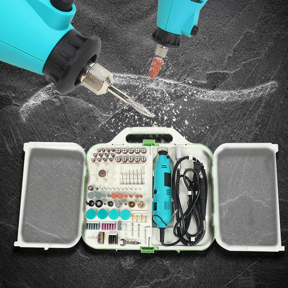

Electric 6-Speed Engraving Mini Drill Polishing Grinding Machine Rotary Tool 220V Multifunctional Electric Power Tools Drill Set