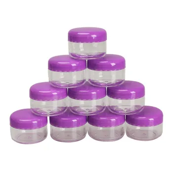 

10Pcs Cosmetic Empty Storage Box Eyeshadow Makeup Face Cream Container Empty Cosmetic Sample Containers -46