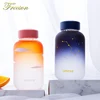 Creative Sky Glass Water Bottle with Sleeve 600ml Gradient Color Sport Bottles Fashion Camping Bottle Tour Drinkware Drop Ship ► Photo 2/6